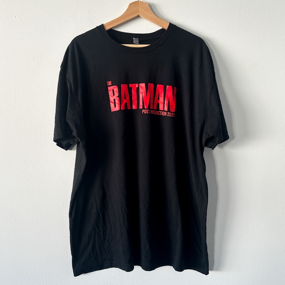 The Batman Post Production 2021 T-Shirt Black And Red Next Level Size XXL